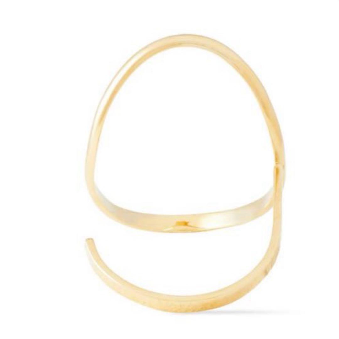 マルジェラ オーバルゴールドバングル