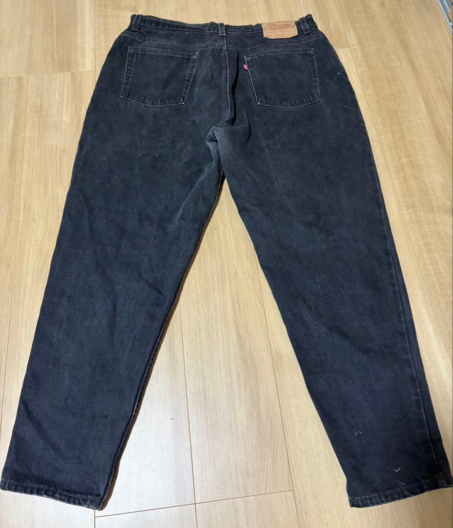 【90s】Levi's 550 USA製 ブラックデニム 約36/30