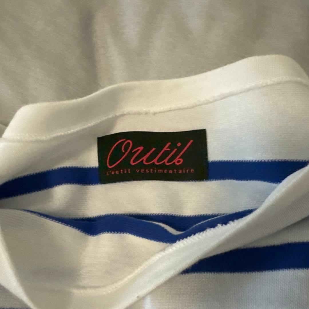 美品　Outil ストライプ 長袖Tシャツ