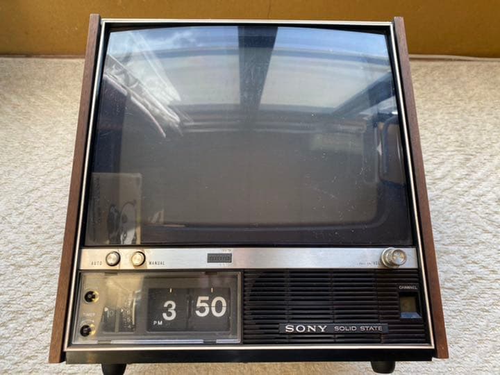 SONY製木製ブラウン管テレビ(TVC-340) 昭和レトロ家電 骨董品