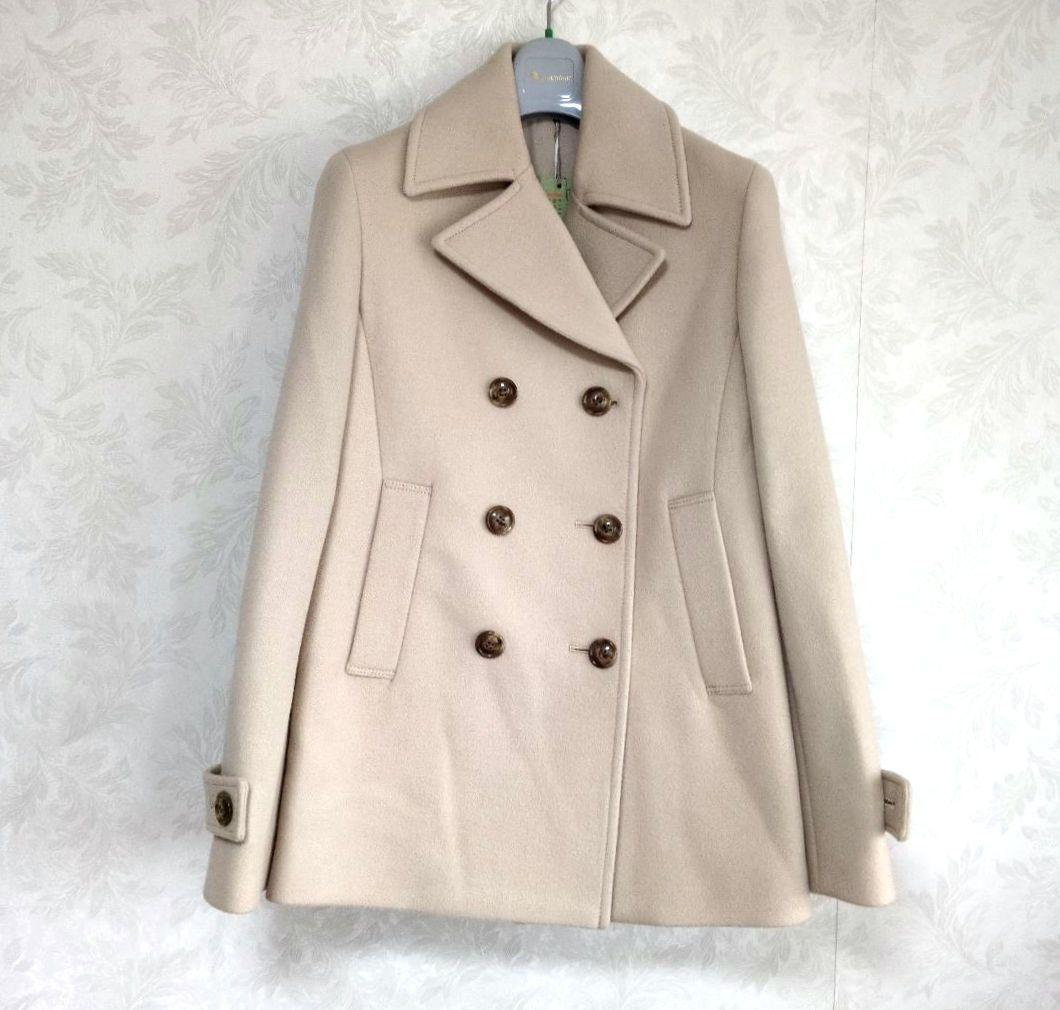 BRAHMIN ブラーミン ベージュアンゴラ羊毛 ピーコート 40