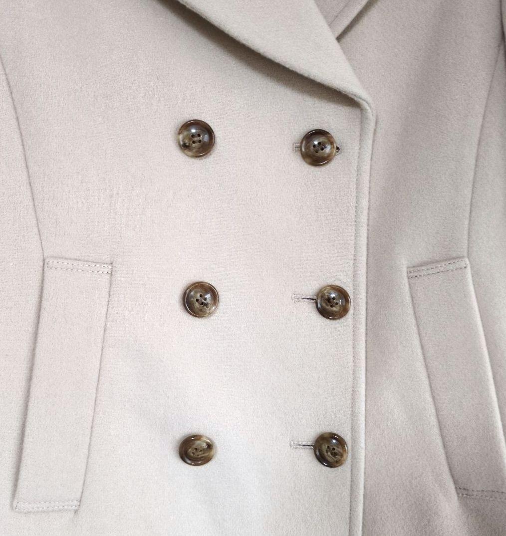 BRAHMIN ブラーミン ベージュアンゴラ羊毛 ピーコート 40