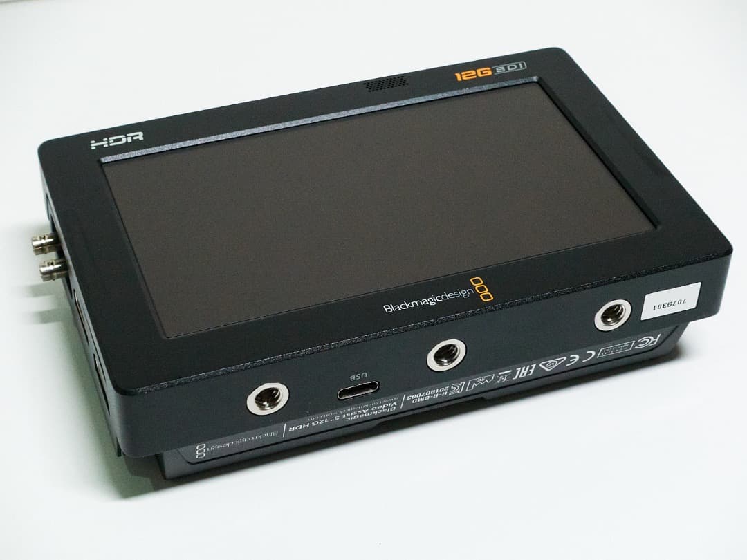 Blackmagic Video Assist 5\" 12G HDR ゲージ付き