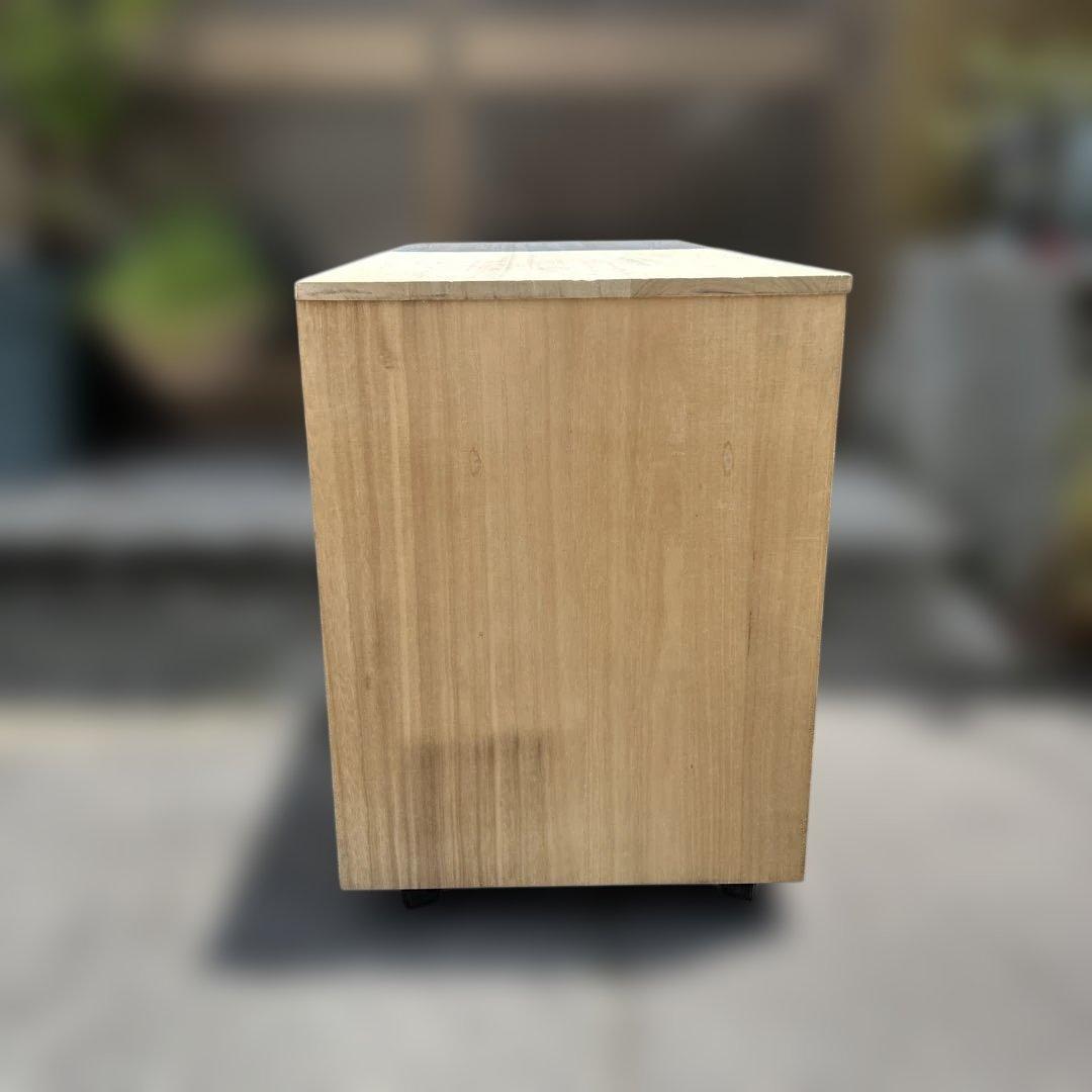 桐箪笥　4段 キャスター付