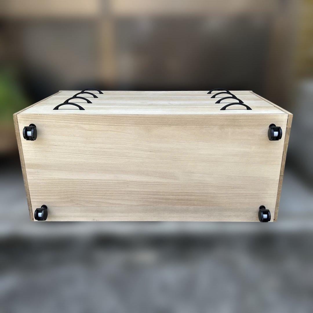 桐箪笥　4段 キャスター付