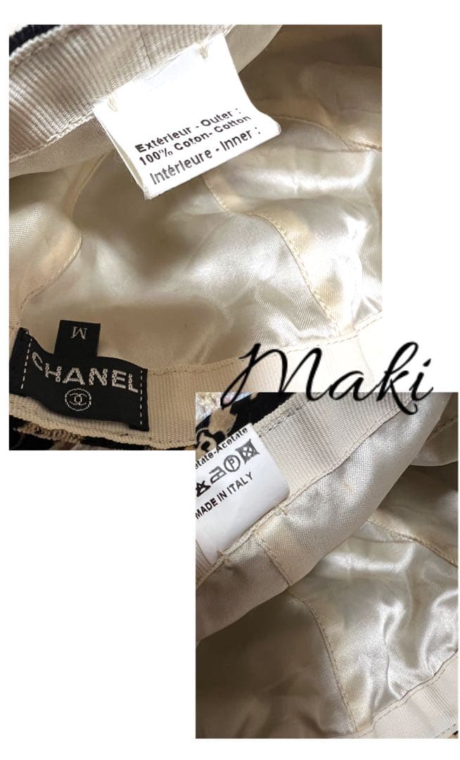 CHANEL ココマーク祭り　サイドりぼんキャスケット