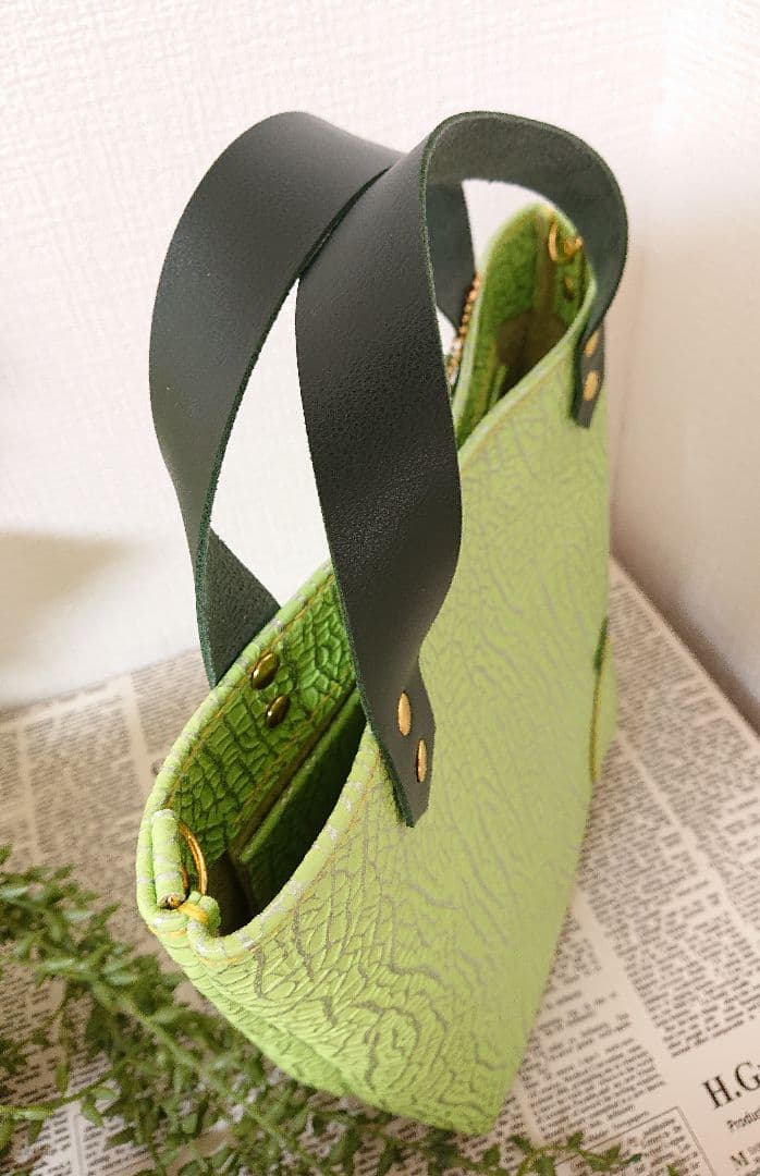 【オーダー】◇本革◇ぷっくり♪リアルメロンなトートバッグ☆