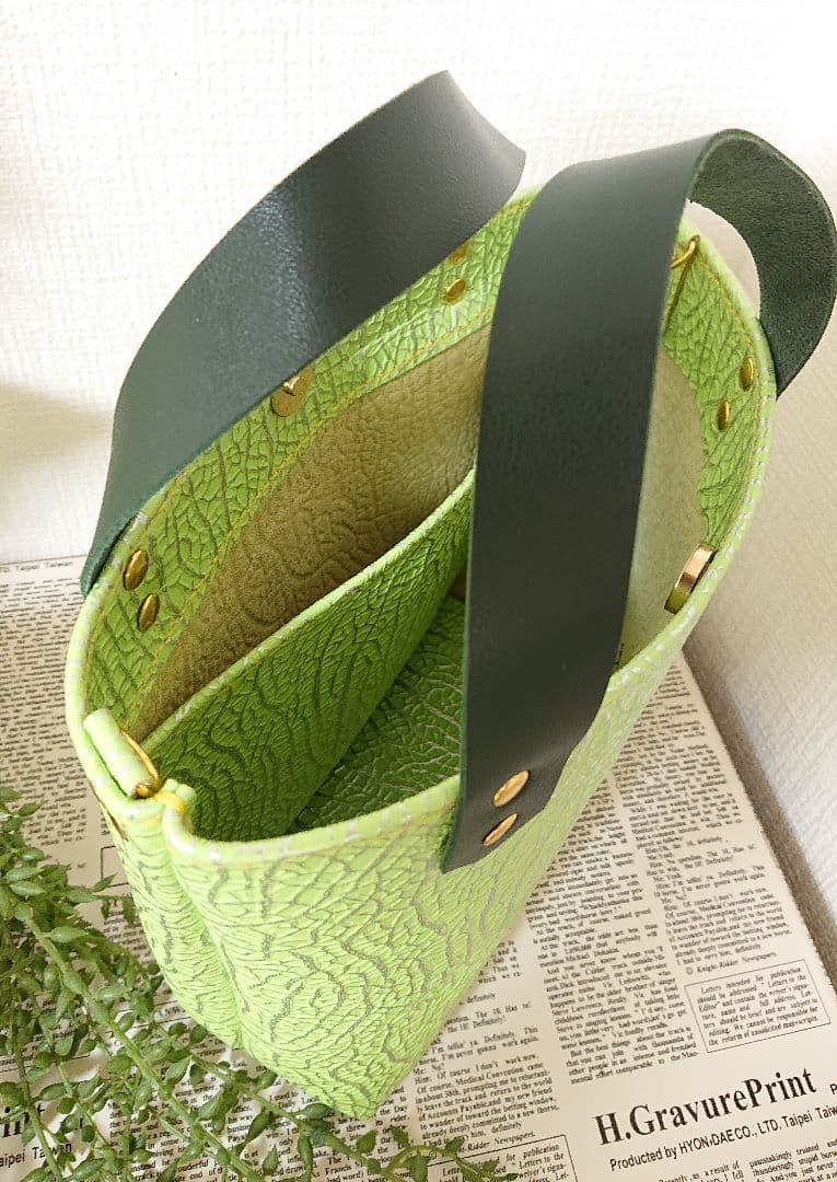 【オーダー】◇本革◇ぷっくり♪リアルメロンなトートバッグ☆