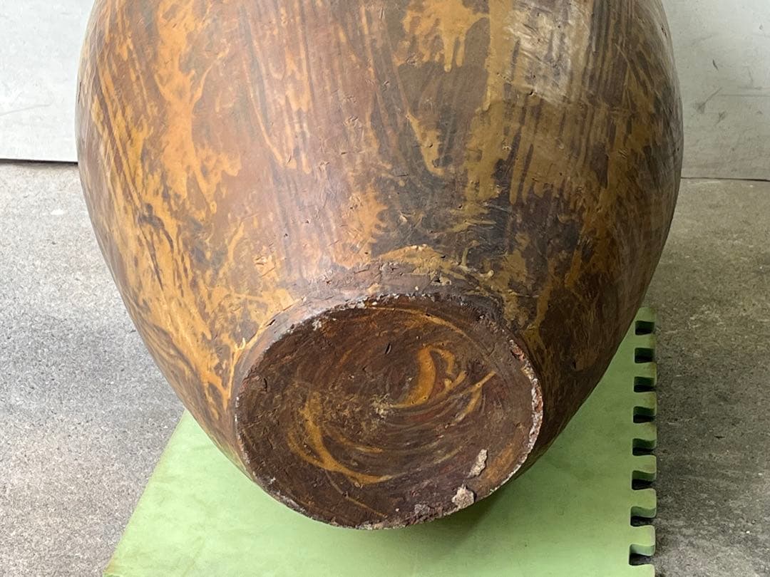 「専用」古い唐津焼の甕76cm 特大甕 虎目 壺