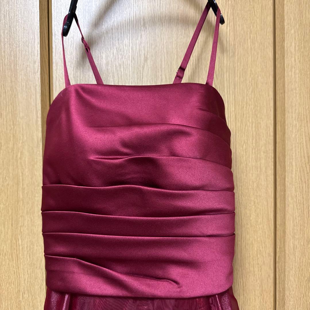 ドレスルームアミのドレス　ワインレッドドレス
