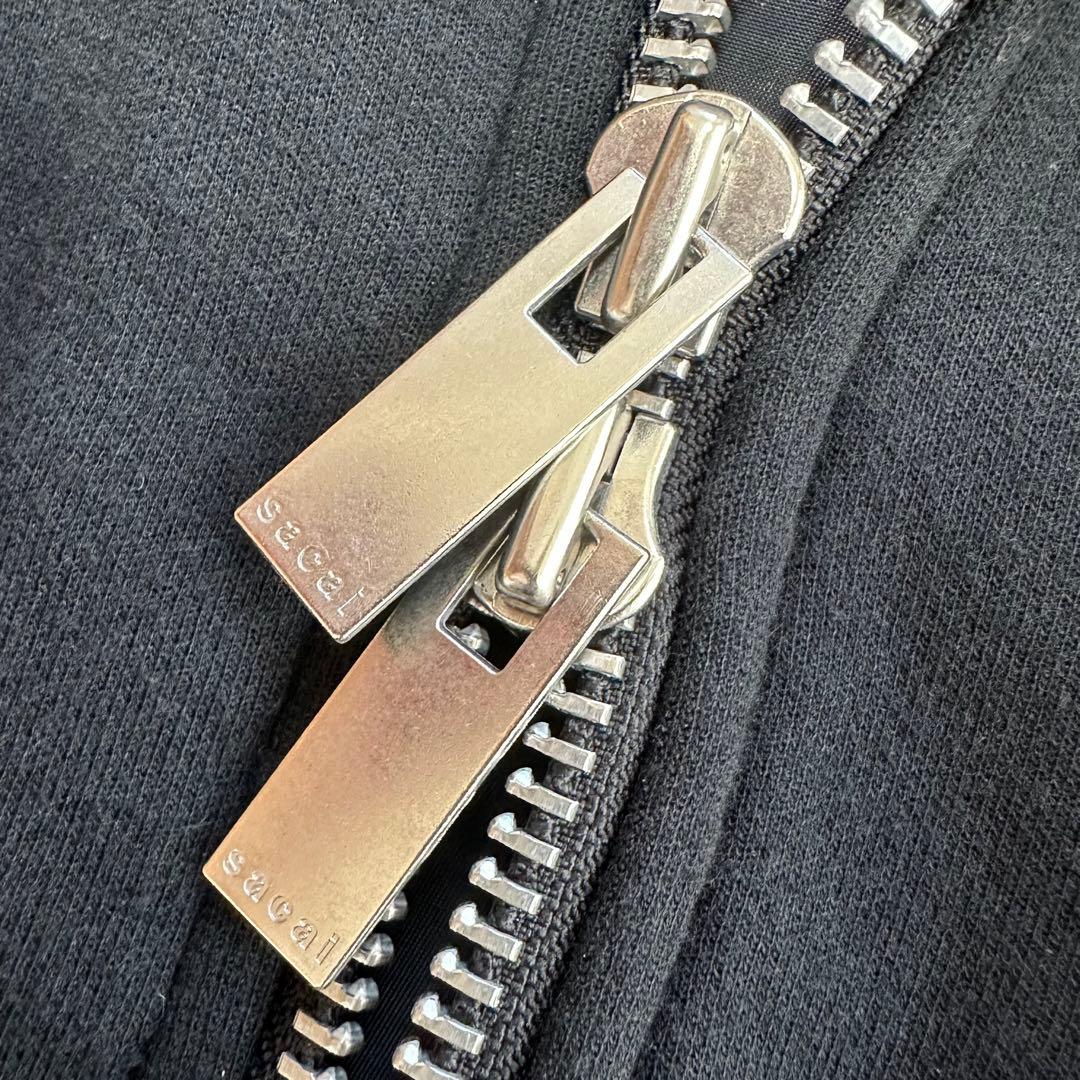 22SS 極美品✨sacai サカイ ブルゾン ジャケット ドッキング ブラック