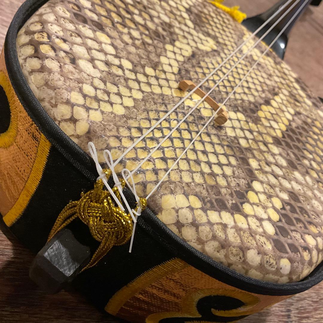 三線 本皮 強化張り 沖縄三線 本皮 強化張 琉球 沖縄 沖縄民謡 古典音楽