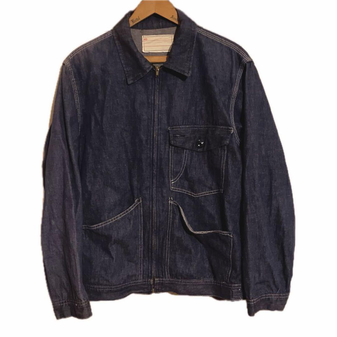 60s デニムワークジャケット ビンテージ カバーオール 40s 50s Lee