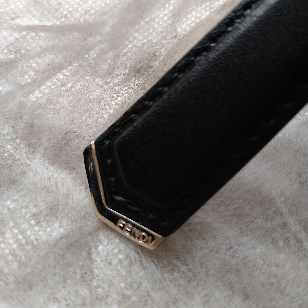 FENDI クラッチバッグ 黒 カラフルスタッズ