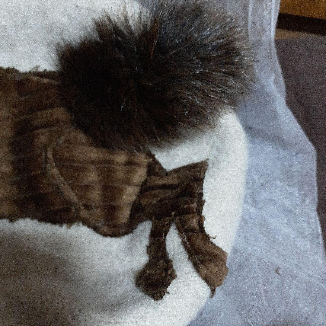 新品未使用　お馬さんのベレー帽　バラ色の帽子