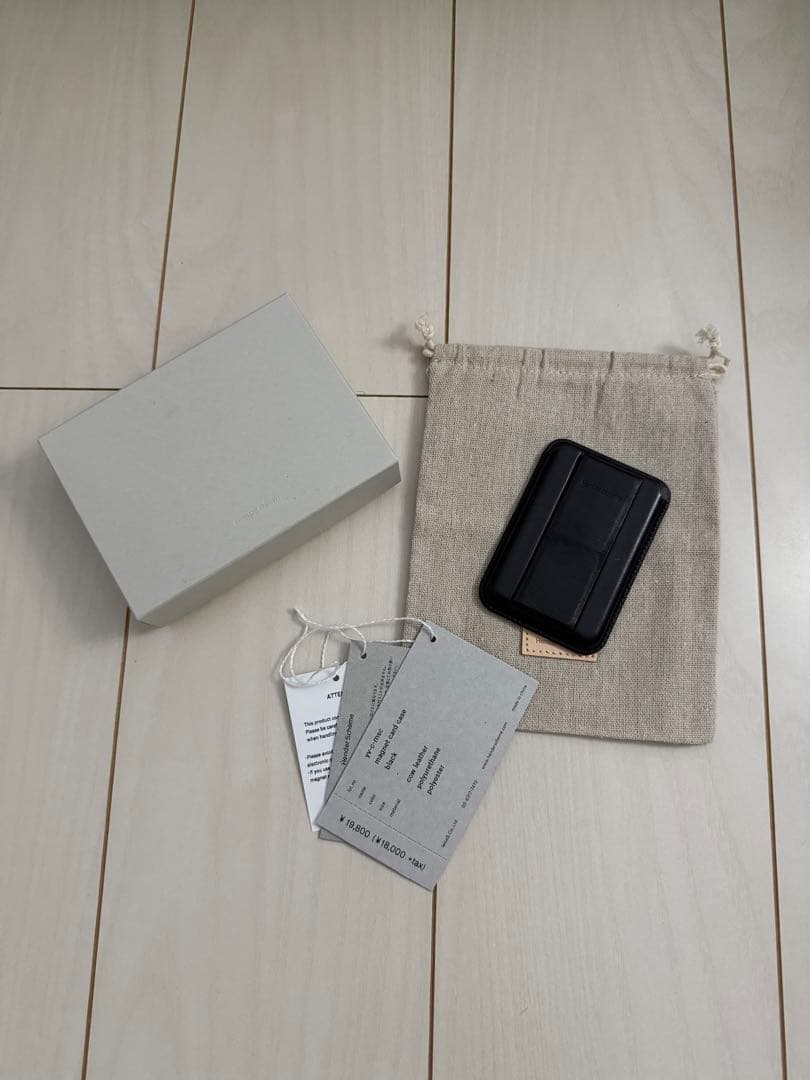 hender scheme magsafe card case ブラック