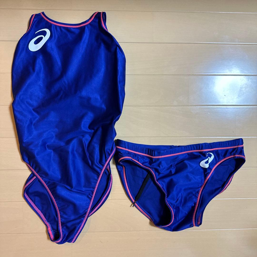 け*ん様 極美品＆ジャンク品 asics スプラッシャーS 競泳水着 同色男女ペ