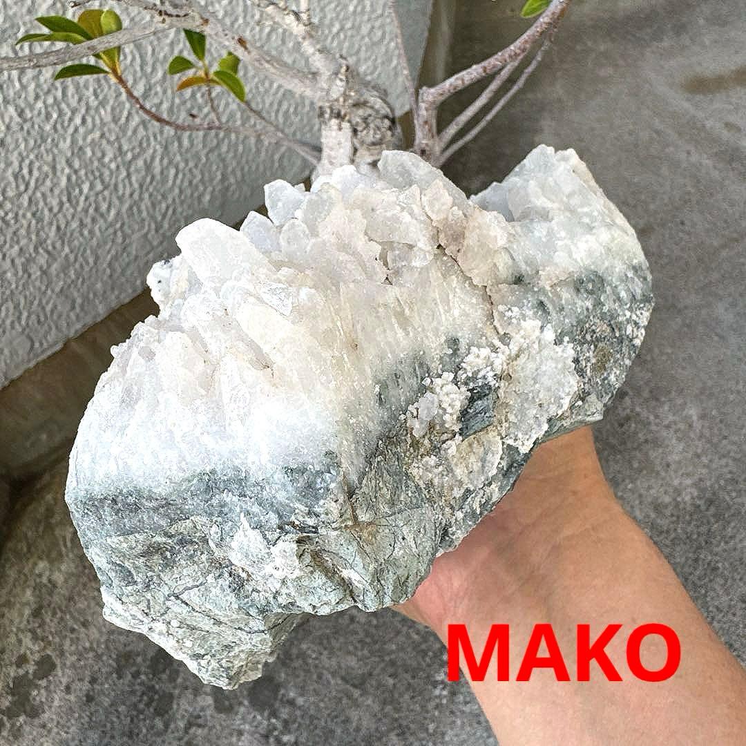 M1865☆重晶石共生水晶クラスター3.4Kg☆尾去沢鉱山産☆N50612