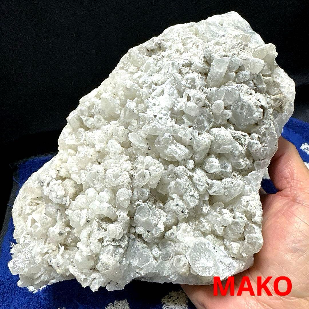 M1865☆重晶石共生水晶クラスター3.4Kg☆尾去沢鉱山産☆N50612