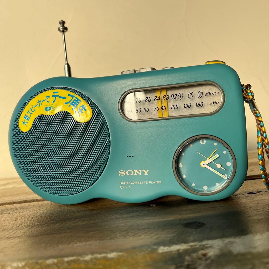 SONY CFT- 1 説明書　袋付 1994 レトロ　ラジオカセットプレーヤー