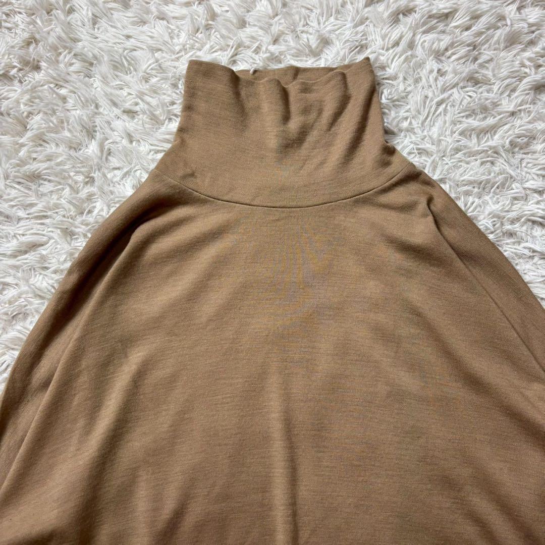 【美品】COGTHEBIGSMOKE ルーズハイネックトップ　茶色　22AW