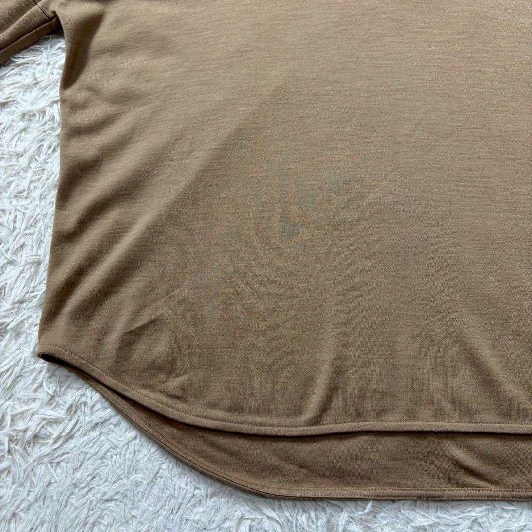 【美品】COGTHEBIGSMOKE ルーズハイネックトップ　茶色　22AW