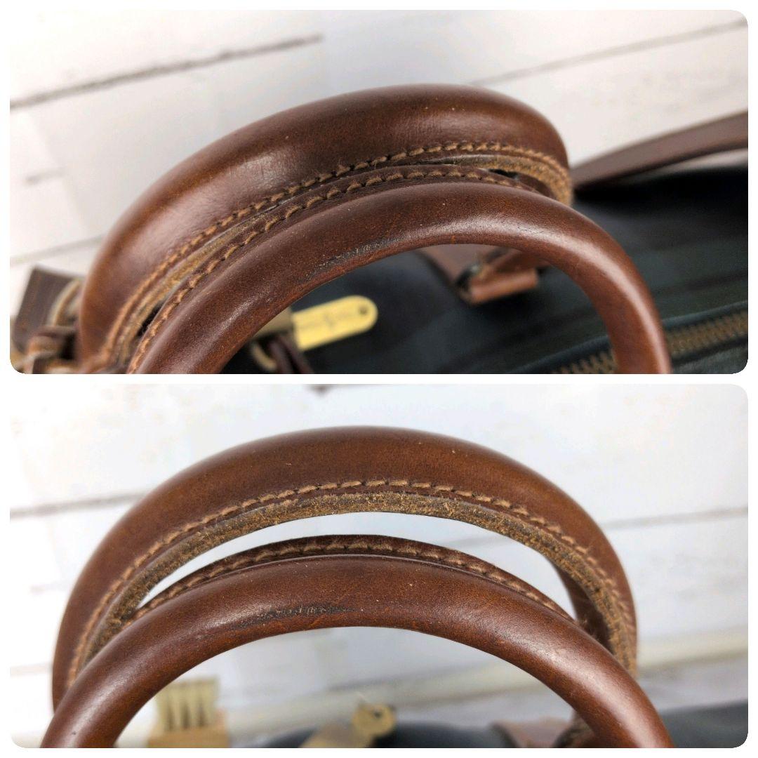 【美品】ポロラルフローレン☆2WAY　鍵　ブラシ　チャーム　完備　ボストンバッグ