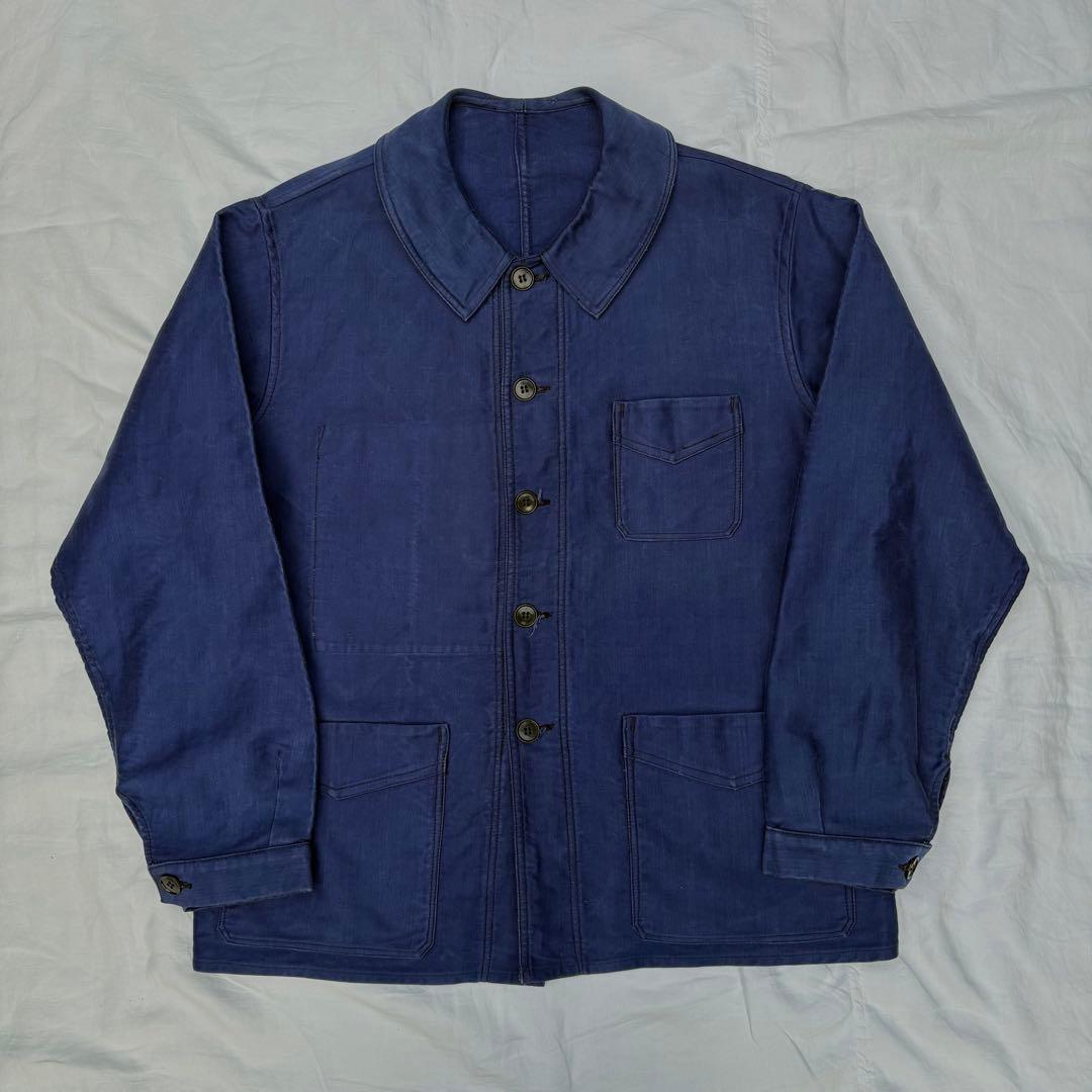 40s LE MONT ST MICHELモールスキン　ワークジャケット　ユーロ