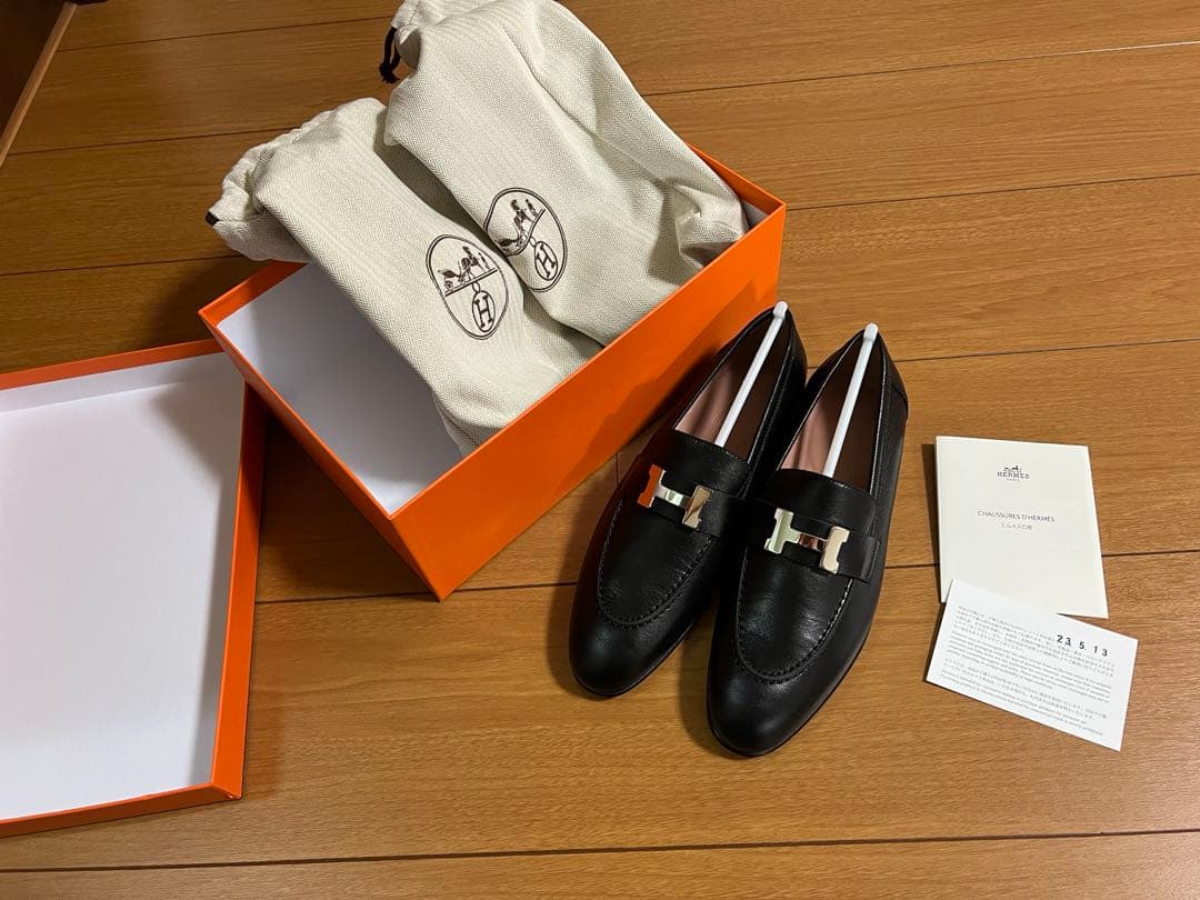 【未使用】HERMES エルメス　モカシンパリ