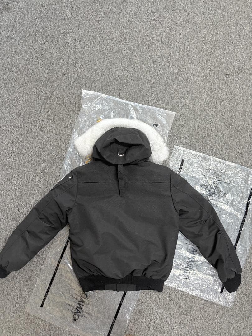 MOOSE KNUCKLESファー付きフード ダウンジャケット ブラック