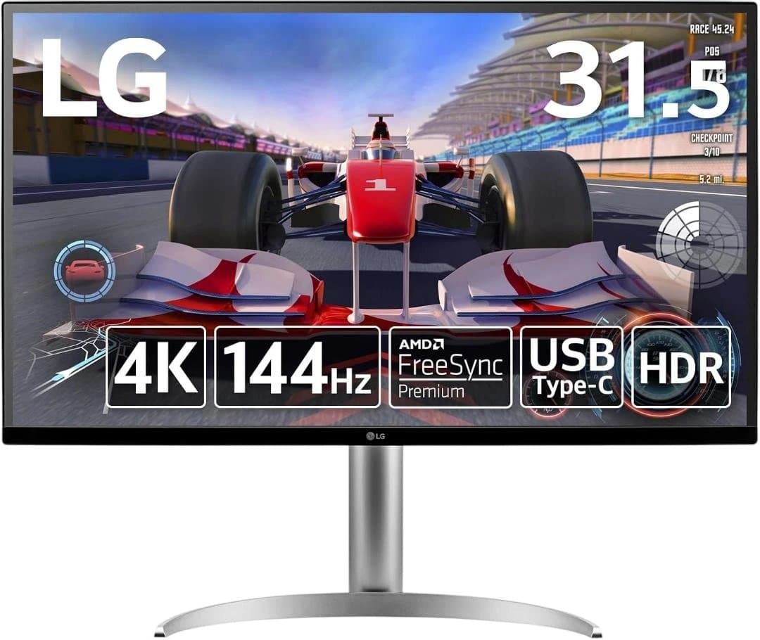 LG 32UQ750-W ゲーミング モニター 31.5インチ 4K 144Hz