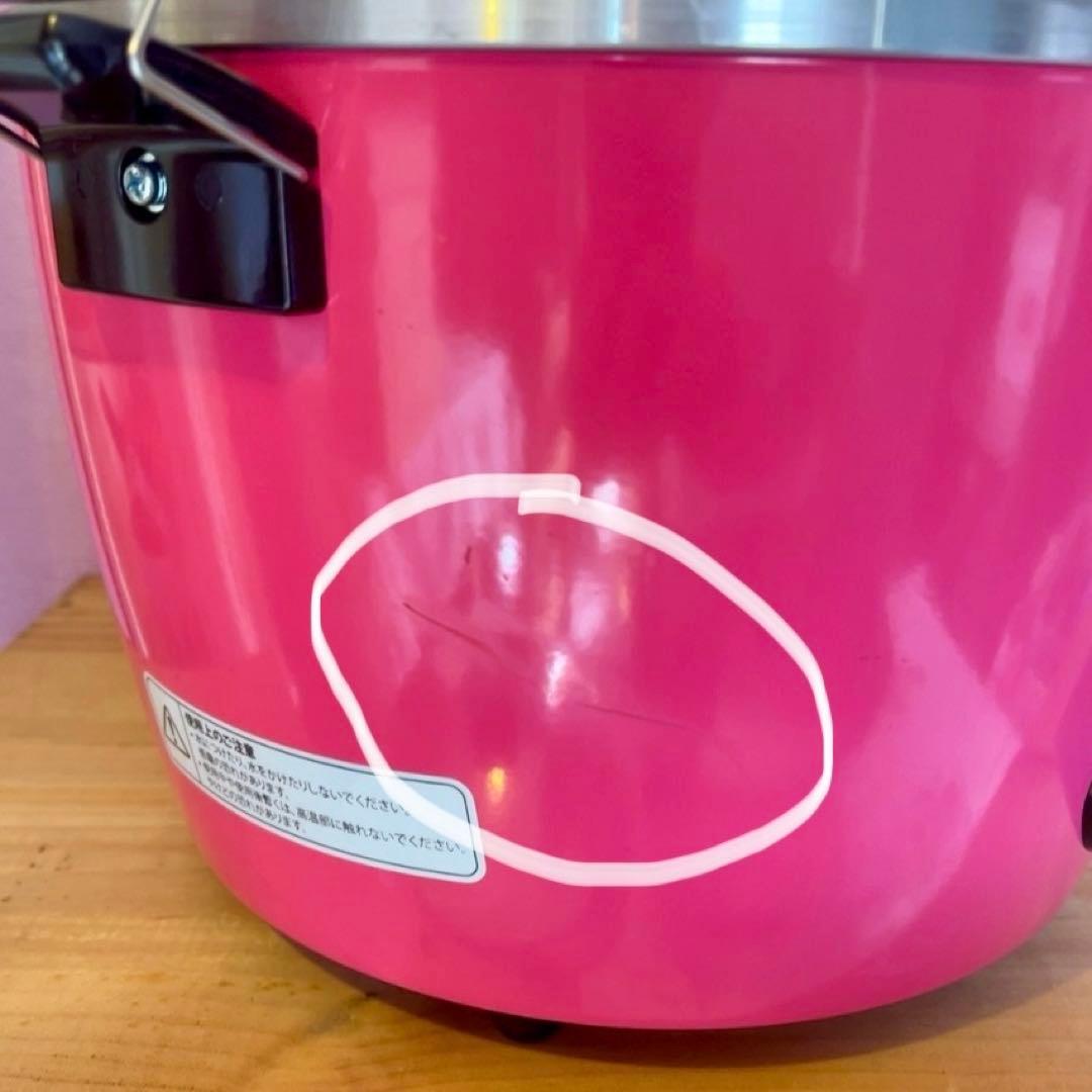 TATUNG 電鍋 ピンク色 計量カップ付き 10合