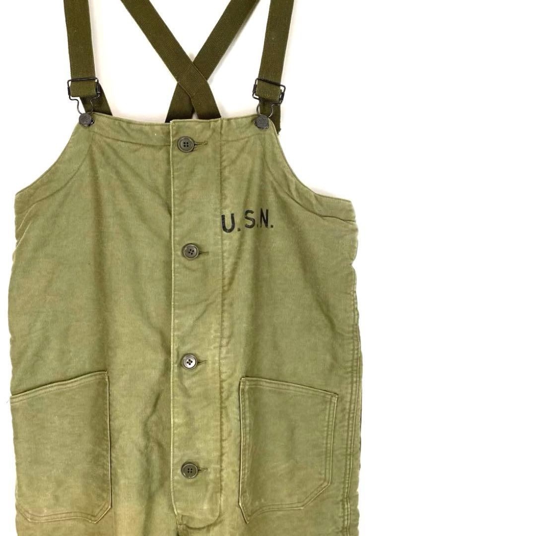 40s ビンテージ US NAVY デッキパンツ N-1 米軍実物 M