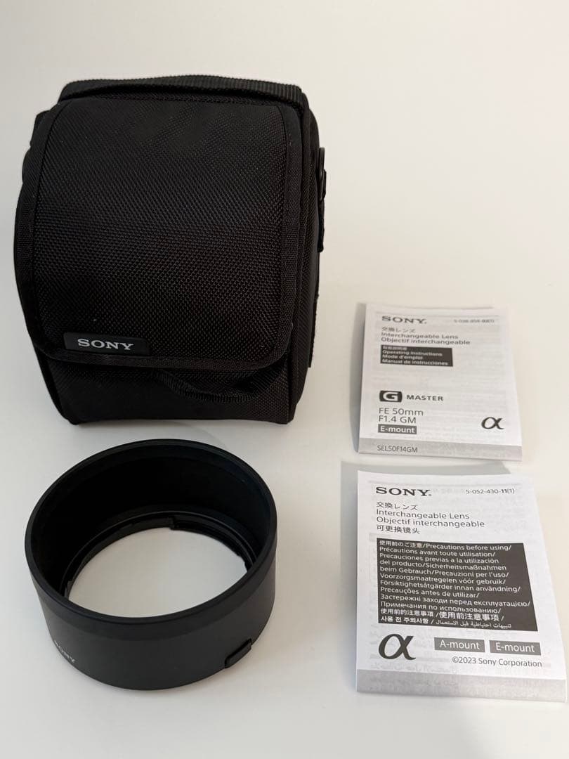 美品　SONY FE 50mm F1.4 GM レンズ