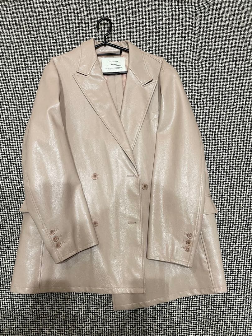 ameri LUSTER FAKE LEATHER JACKET ジャケット