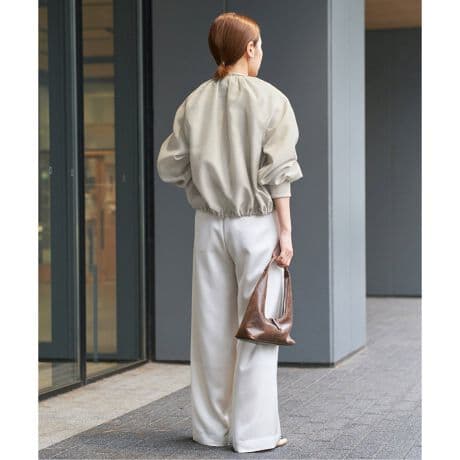 美品・25SS★IENA　シアーノーカラーブルゾン　ベージュ　イエナ