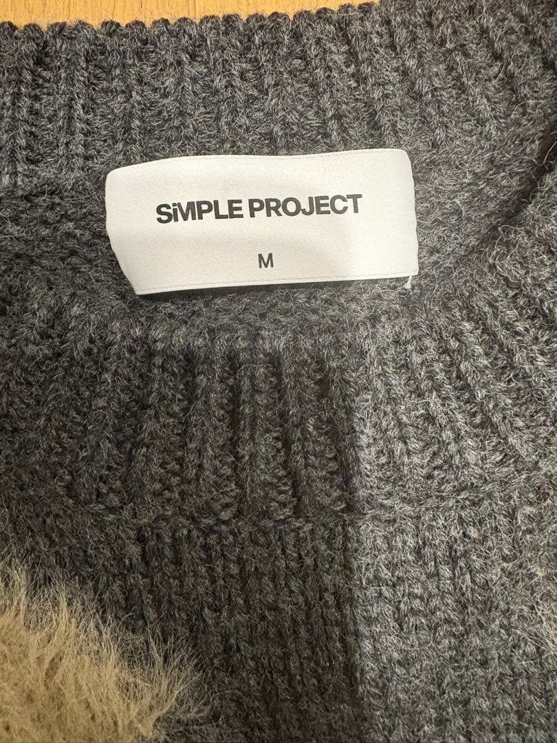SIMPLE PROJECT CREW-NECK ARGYLE ニット　セーター