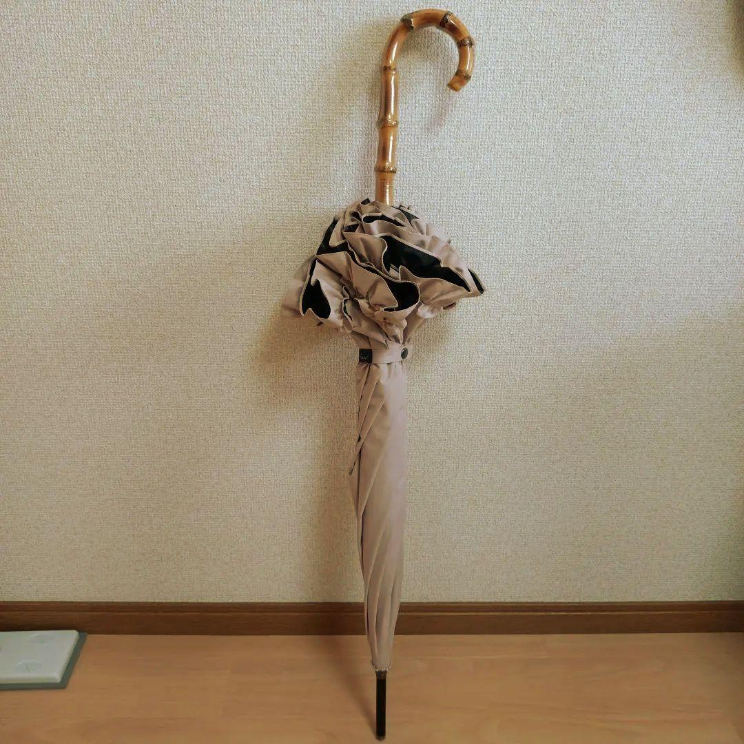 芦屋ロサブラン 完全遮光 フリル付きパゴダ日傘 ピンク