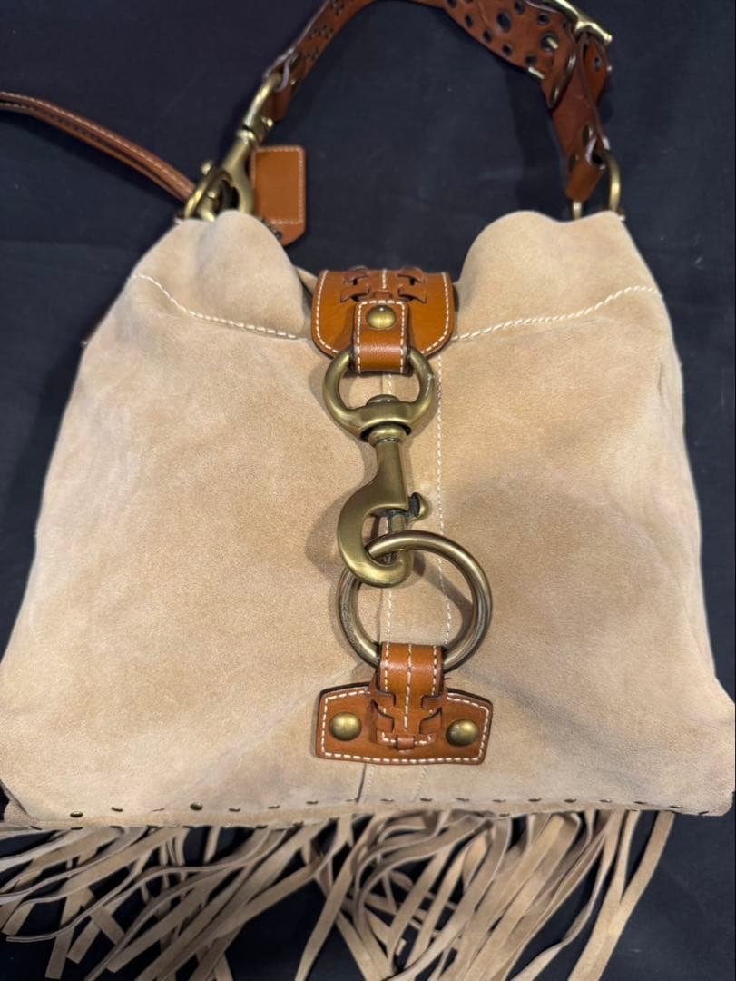 COACHコーチ 希少 ワンショルダーバッグ 肩掛けベルト ベージュ 10401