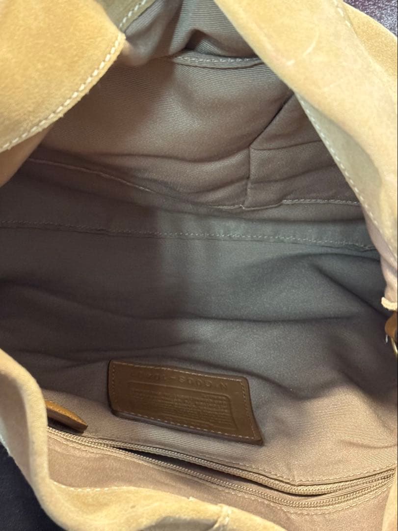 COACHコーチ 希少 ワンショルダーバッグ 肩掛けベルト ベージュ 10401