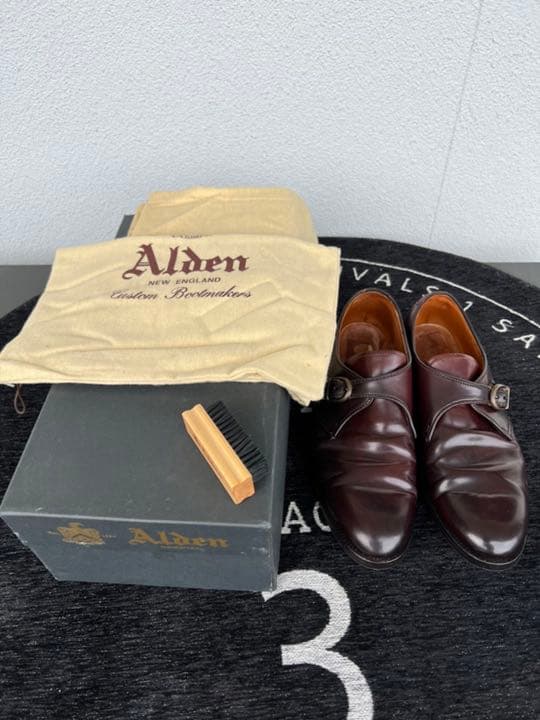 【大幅値下げ】ビジネスシューズ 革靴　オールデン　モンクストラップ