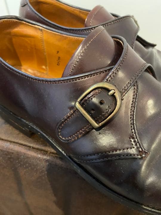 【大幅値下げ】ビジネスシューズ 革靴　オールデン　モンクストラップ