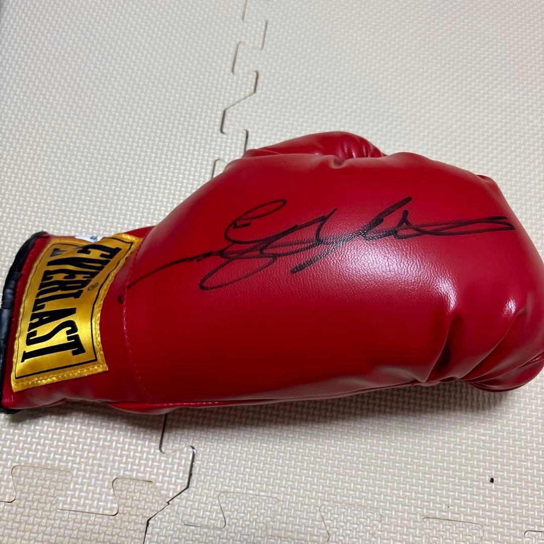 【お宝】シュガーレイレナード　サイン入りグローブ