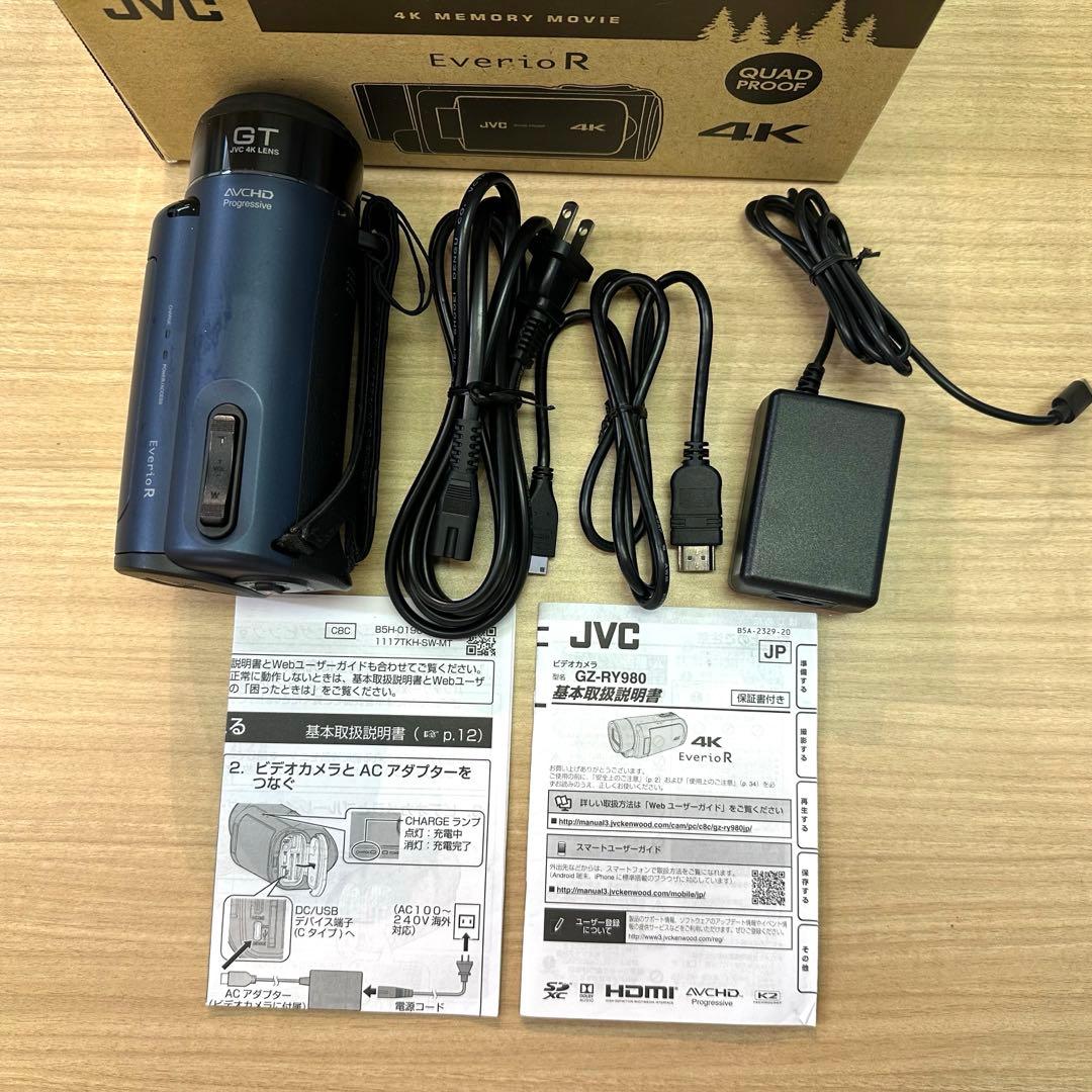 【美品】JVC Everio R GZ-RY980 4k 防水防塵　ビデオカメラ