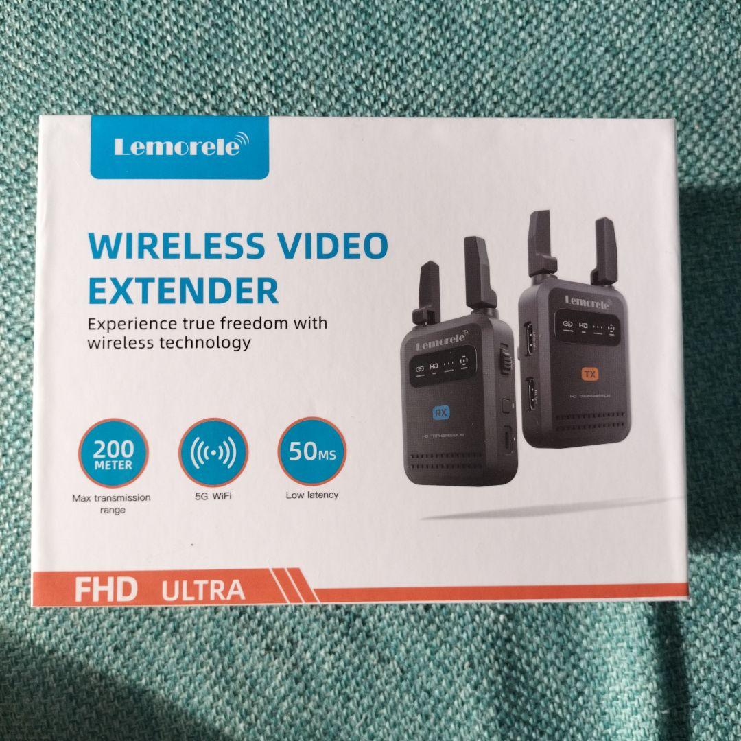 Lemorele ワイヤレスHDMI送受信機セット 200m