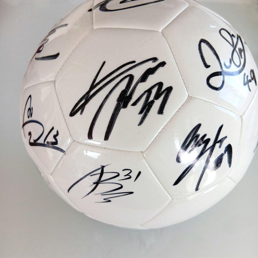 松本山雅 2025年複数選手直筆サイン入りボール 5号球