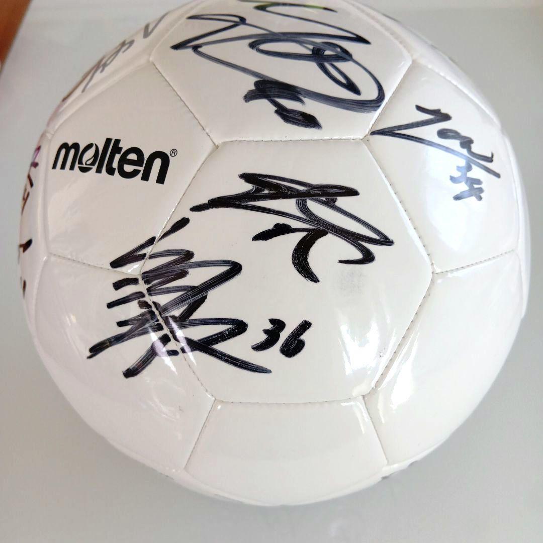 松本山雅 2025年複数選手直筆サイン入りボール 5号球
