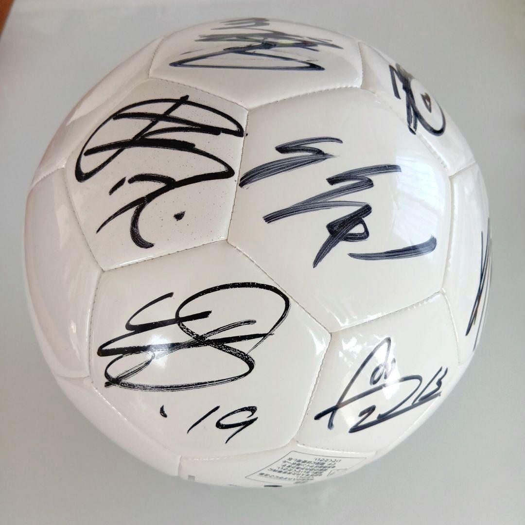 松本山雅 2025年複数選手直筆サイン入りボール 5号球