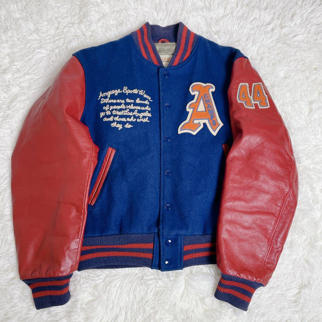 USA製　ヴィンテージ　スタジャン 袖革　golden bear 海外サイズM