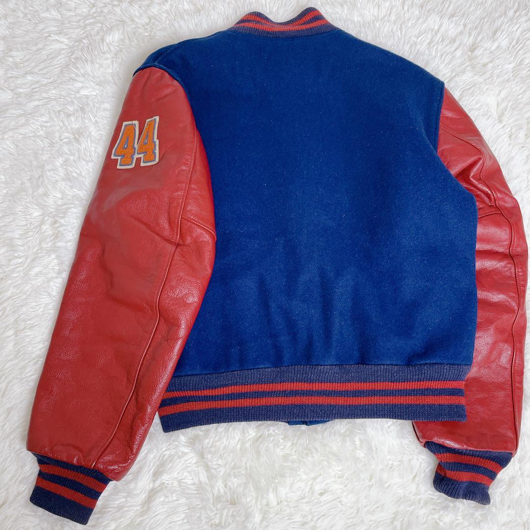 USA製　ヴィンテージ　スタジャン 袖革　golden bear 海外サイズM